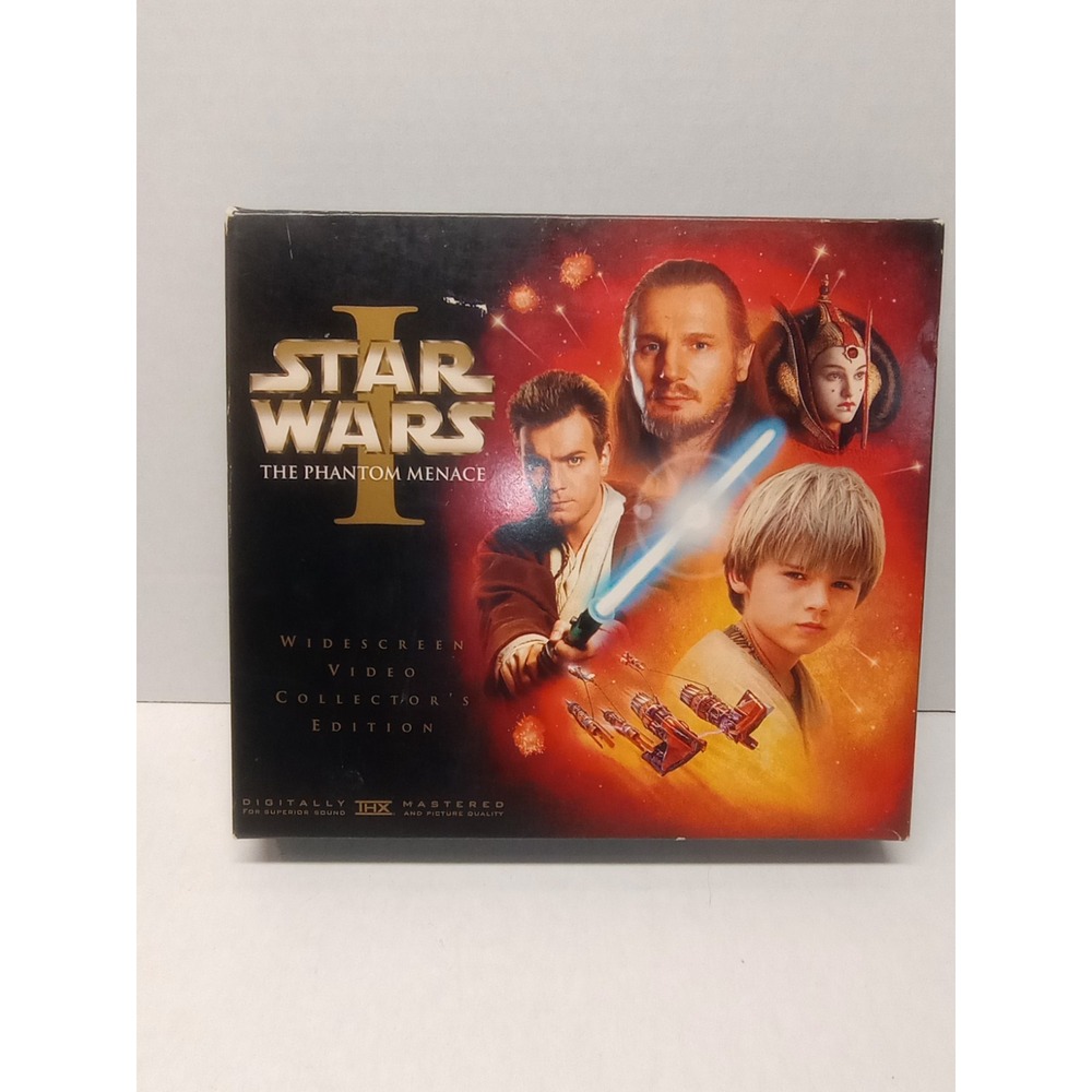 Star Wars Episode 1 The Phantom Menace Widescreen VHS Collector's Edition Set